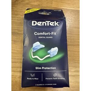 DenTek Comfort-Fit Dental Guard For Night Time Teeth Grinding 2 Pack with Case